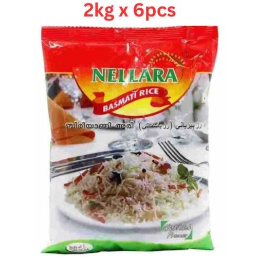 Nellara Basmathi Rice (Biriyani) 2kg (Pack of 6)