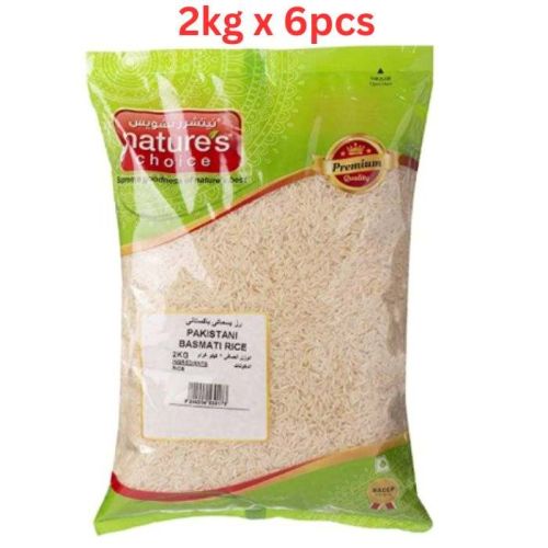 Natures Choice Pakistani Basmati Rice, 2 kg Pack Of 6 (UAE Delivery Only)