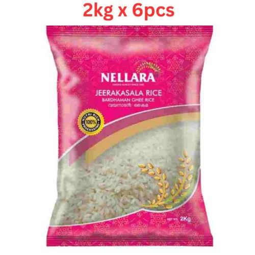 Nellara Jeerakasala Rice 2kg (Pack of 6)