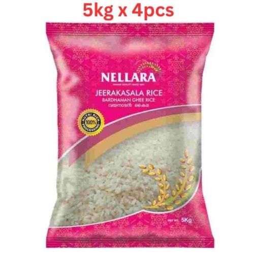 Nellara Jeerakasala Rice 5kg (Pack of 4)