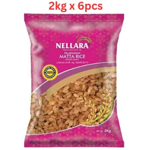 Nellara Palakkadan Matta Short Grain 2kg (Pack of 6)