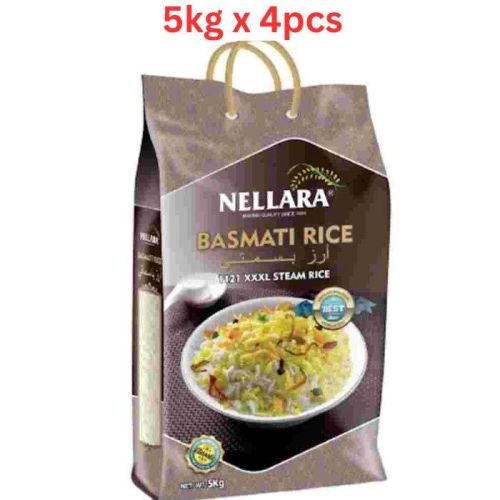 Nellara Basmathi Rice 1121 XXXL Classic Rice 5 kg (Pack of 4)