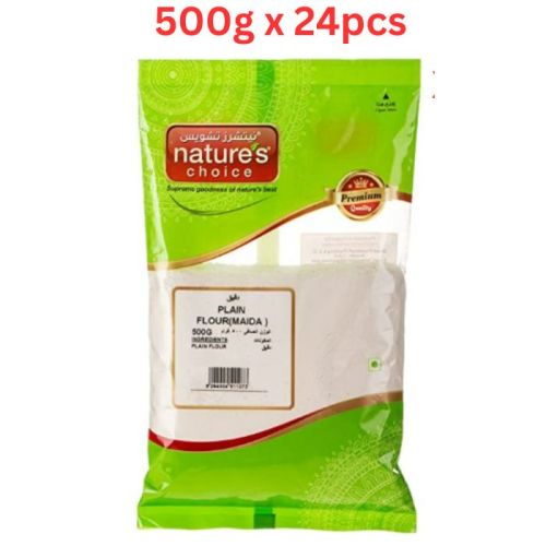 Natures Choice Plain Flour #1, 500 gm Pack Of 24 (UAE Delivery Only)