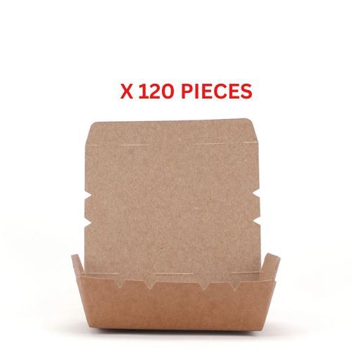 Hotpack Kraft Lunch Box 120 Pieces - KLB120