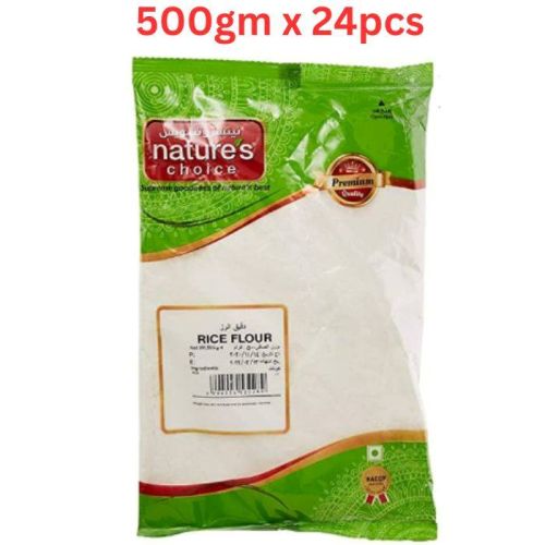 Natures Choice Rice Flour, 500 gm Pack Of 24 (UAE Delivery Only)