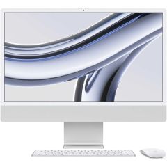 Apple iMac 24-inch (2023) – M3 with 8-Core CPU, 8GB RAM, 256GB SSD, 8-Core GPU, English Keyboard, Silver,  MQR93