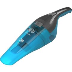 Black+Decker Cordless Dustbuster Handheld Wet & Dry Vacuum Cleaner, 7.2 V 1.5 Ah Li-Ion Battery With Charger Base, 385 ml, 14 Air Watts Suction Power, Blue - Wdc215Wa-B5