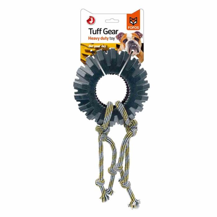 Fofos Tuff Gear Tyre Large Rope Dog Toy Pack of 2