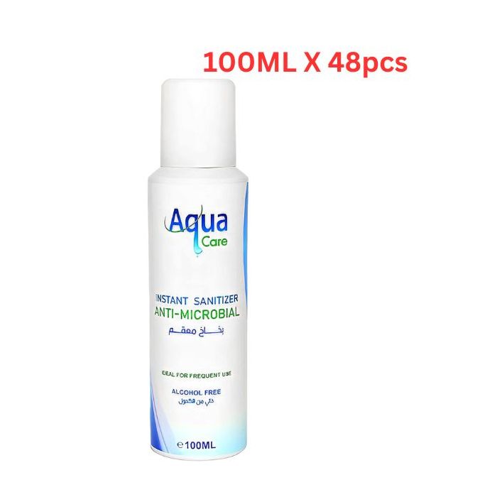 Aqua Care Hand Sanitizer Aerosol Spray Alcohol Free 100ML x 48pcs