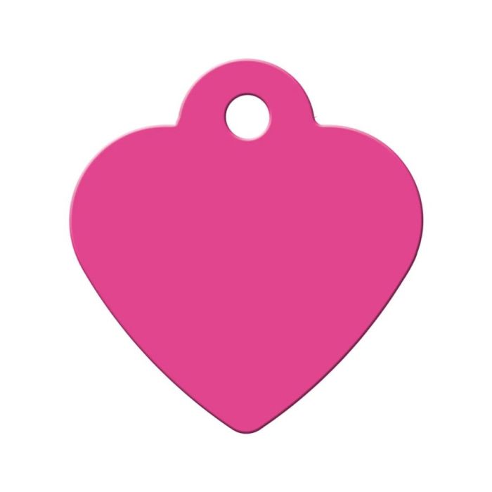 The Hillman ID Tag Heart Small Pastel Pink