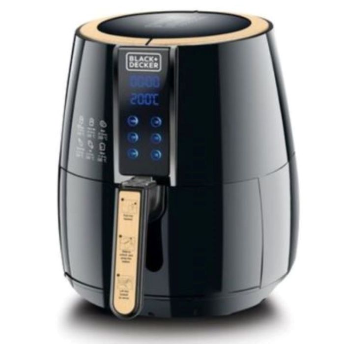 Black+Decker Air Fryer 4L Black AF400-B5 Rapid Air Convection Technology  Digital Control Panel