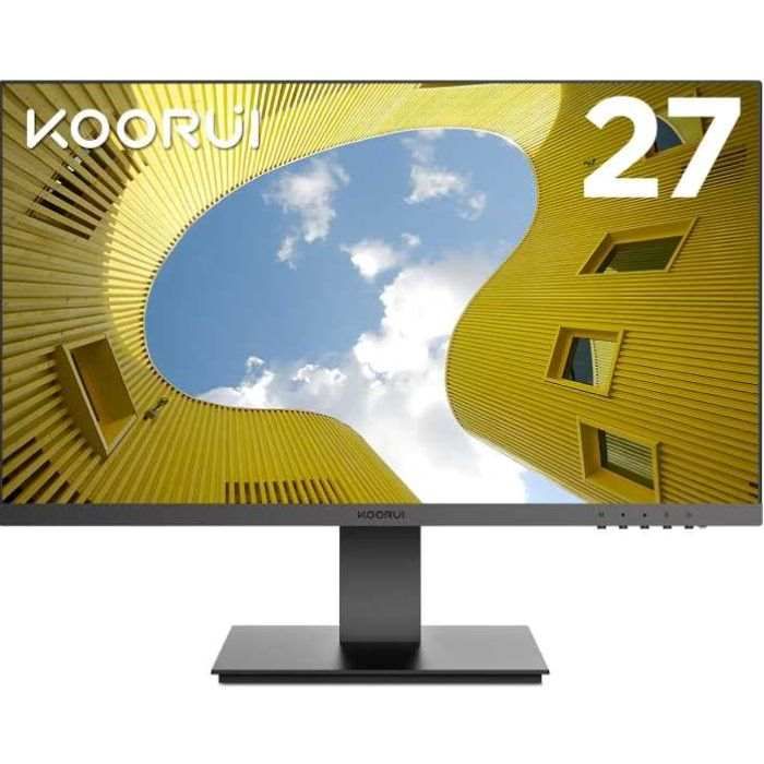  KOORUI 24 Inch Computer Monitor, FHD PC Monitors 1920 x 1080p  IPS Display 75Hz, HDMI, VGA, 5ms Response Time, 75 x 75 mm VESA Mountable,  Frameless : Electronics
