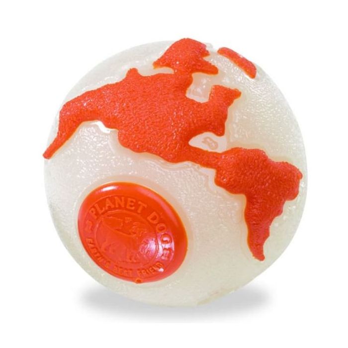 Orange ball 2024 dog toy