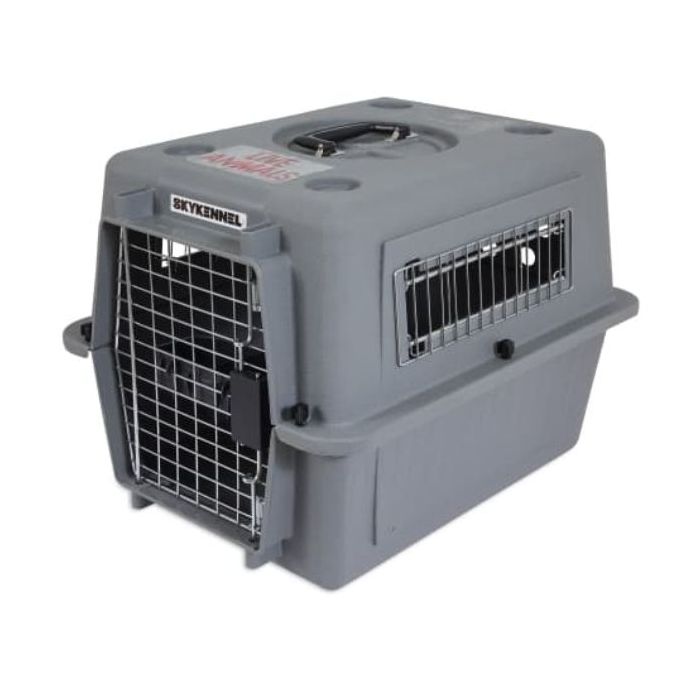 Petmate Sky Kennel Pets Carrier Vault Door 40 Inch 70 90Lbs Gray