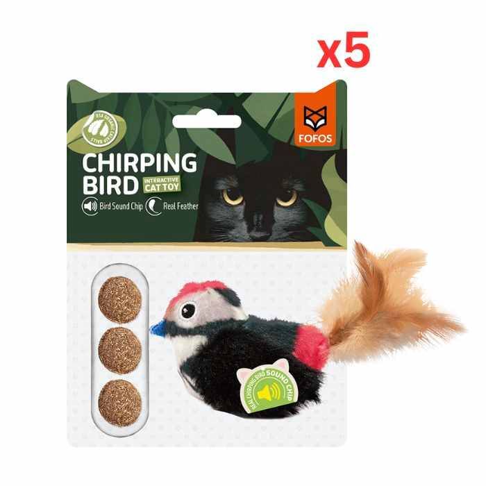 Chirping bird dog toy 2025
