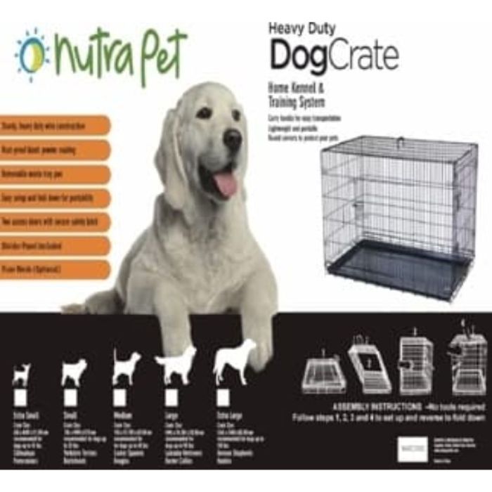 Double extra store large dog crate