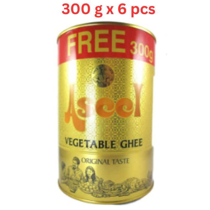 Aseel Vegetable Ghee 2 Ltr + 300gm Free (Pack of 6)