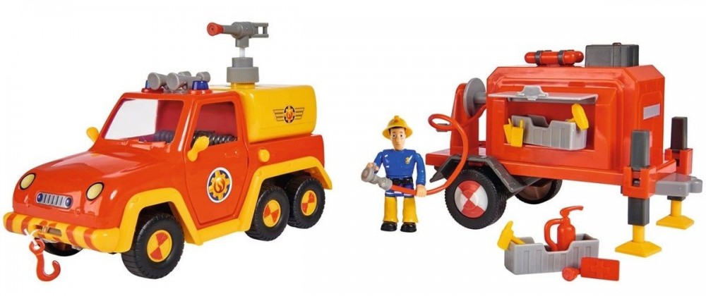Fireman Sam Venus with Trailer and Figurine(109251076038)