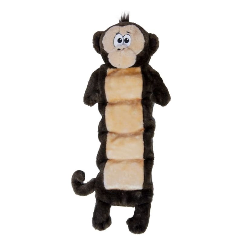 Outward Hound Squeaker Palz Monkey Dog Toy Large, Brown