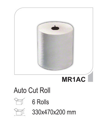 Hotpack Paper Maxi Roll Auto Cut 1 Ply - 6 Pieces - MR1AC